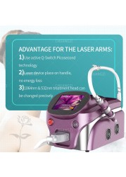 Newest High Quality Picosecond Laser Tattoo Removal Q-switch 755 1064 532nm For Tattoo Freckle Terrier Removal Pore Facial Skin Care Tool