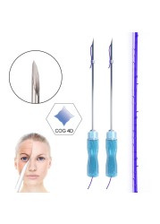 5pcs Per Pack PDO Korea Barbed Cog 4D Blunt Needle Shaping Polydioxanuna Hilos Tensores Faciales Lifting Face 4d Lifting Pdo Thread