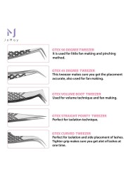 Stainless steel eyelashes tweezers makeup professional eyelashes tweezers tweezers eyebrow tweezers excellent closure