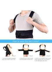 Adjustable Back Waist Posture Corrector Waist Trainer Men Women Adult Lumbar Brace Spine Shoulder Support Belts