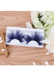 1 Pairs False Feather Eyelashes Exaggeration Ballet Masquerade/Party Feather Eyelashes Special Art School