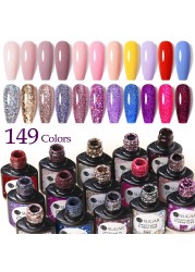 UR SUGAR 7.5ml Glitter UV Gel Polish Bling Sequins Rose Gold Silver Soak Off Manicure Nail UV Gel Polish Lacquer Base