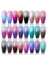 UR SUGAR Thermal Nail Polish Shiny Sequins Effect Color Change Gel Varnish All For Manicure Nails Art UV Semi Permanent Gelak