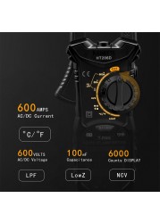 KAIWEETS AC DC Digital Clamp Meter Multimeter Penza Ampremetrica True RMS High Precision Capacitance NCV Ohm Hz Tester