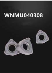 10pcs Turning Tool WNMU040308 EN WNMU 040304 Carbide Tool 100% Original CNC Hexagonal Fast Feed Milling Insert Tools WNMU040304