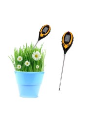 Professional 4 in 1 PH Meter Soil Tester Moisture Monitor Sunshine Temperature Tester Acidity Alkalinity Test Tool for Garden Plant