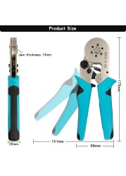 Crimping Pliers Tubular Terminal Hand Tools HSC8 6 - 4A 0.25 - 10mm2 6 - 6A 0.25 - 6mm2 Electric Small Wire Ferrule Clamp Kit