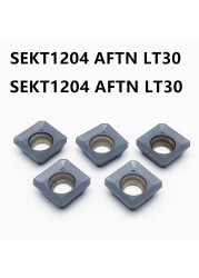 Original 100% SEKT1204 AFTN LT30 Milling Insert Carbide Milling Cutter High Quality Turning Tool Lathe Tool sekt 1204 Insert