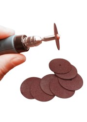 36pcs Dremel Accessories 24mm Abrasive Disc Cutting Discs Reinforced Cutting Grinding Wheels Rotary Blade Disc Tool