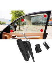 Portable Car Safety Hammer Spring Type Escape Hammer Window Breaker Punch Seat Belt Cutter Hammer Key Chain EDC Tool