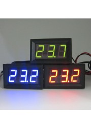 Car Voltage & Water Temperature Meter Voltmeter Thermometer 12V/24V LED Display N12 20 Dropshipping