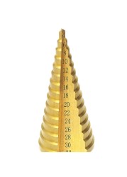 1pc 4-32mm HSS Titanium Coated Step Drill Bit Drill Power Tools Metal High Speed ​​Steel Wood Hole Cutter Step Cone Drill