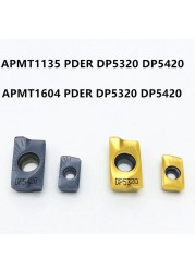 APMT1604 APMT1135PDER RPMW1003MO DP5320 DP5420, قطع غيار المخرطة APMT CNC ، أداة طحن ، إدراج RPMW