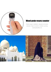 LCD Digital Letter Rosary Beads Record Counter Tassel Finger Game Game Portable Handheld Tassel for Meditation Muslim Prayer