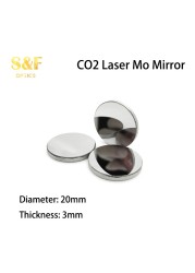 Laser Mo Mirror Dia 20 Thickness 3mm Reflective Mirror for CO2 Laser Cutting Mmachine Engraving Machine