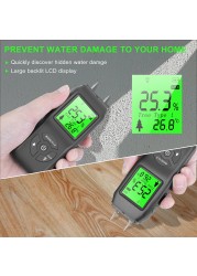 Portable Wood Hygrometer Hygrometer Timber Humidity Detector Tree Density Digital Wood Humidity Tester