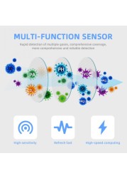 Tuya واي فاي الهواء بتلر/VOC/CO2/درجة الحرارة/الاستشعار الذكي/PM2.5 6in1 كشف جودة الهواء رصد العمل مع جوجل المنزل اليكسا