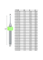 PCB Drill Bit 30pcs 0.1-1.0 1.1-2.0 2.1-3.0mm Set Micro Drill Gun for Drill PCB Circuit Board Carbide Drill Bit