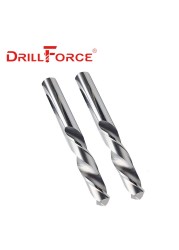 Drillforce 1pc 0.5mm-20mm Left Hand Steel Carbide Drill Bit Reverse Spiral Flute Twist Drill Bit For Steel Alloy Stainless Tool