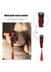 Rotating Prayer Beads with Led Digital Counter Portable Finger Tasbih Misbah Counter Islamic Prayer Tasbih Muslim Eid Gifts