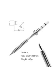 Pine64 TS100 Soldering Iron Tips Replacement Various Models of Pinecil Electric Soldering Iron Tip TS-BC2 TS-C1 TS-KU TS-ILS