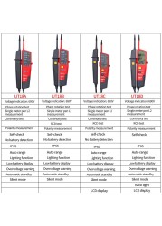 UNI-T UT18A Automatic Range Voltmeter Digital Voltmeter Voltage Test Pen With LED Indicator UT18B UT18C UT18D