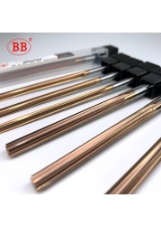 BB 1mm to 20mm Carbide Lathe Machine Coated Straight Flute H7 Tolerance Chucking Hardened Steel Metal Cutter 6 Flutes CNC Tool