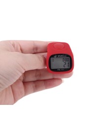 6 digital finger tally counter 8 channels with LED backlight time chanting prayer ring silicone electronic hand counter