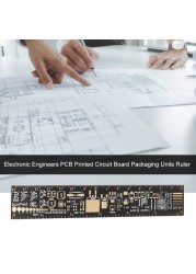 15cm 20cm 25cm Multifunction PCB Ruler Measure Tool Resistor Capacitor Chip IC SMD Diode Transistor Electronic Package Stock