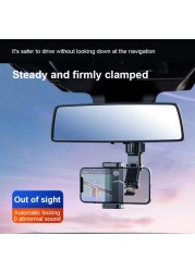 Multifunctional car bracket rearview mirror back seat video shooting kitchen multi-scene use mobile phone holder