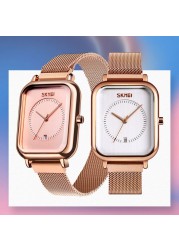 Skmei Women's Watch With Crystal Inlay Stainless Steel Band Wristwatch With Quartz Watch 9207