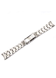 CARLYWET 20 21mm Silver Middle Polished 316L Solid Stainless Steel Watch Band Strap Belt Bracelets for GMT Submarines