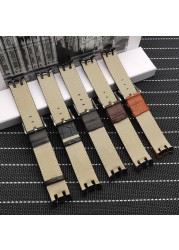 21mm Genuine Leather Watch Strap High Quality Pin Buckle Watch Strap YRS403 401 402G 412 413 418