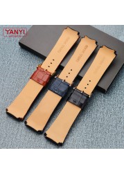 Genuine leather watchband 22mm watch bracelet for gu-ess W0040G3 W0040G5 W0247G3 watches band brand leather watch strap men