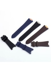 Durable 25mm Silicone Rubber Watches for Patek PP 5711/5712G Watch Strap Gray Waterproof Strap Wristband