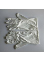 4 Pairs/Lot Microfiber Dust-Free Anti-Scratch White Wipe Cloth Glove for Watch Repair Jewelry Cleaning Disc