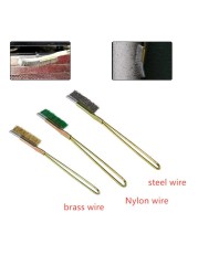 1pcs Wire Brass Steel Nylon Brush Mini Brushes Micro Rust Remover Paint Remove Metal Scrubbing Polishing Burring Brush