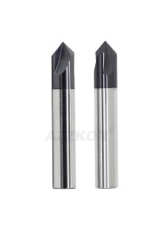 Beveled Milling Cutter Alloy Coating Tungsten Steel Tool By Steel Aluminum CNC Maching 3 Flute Spot Drills Milling Cutter