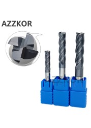 Lengthen Hrc50 Corner Roughing Alloy Coating Tungsten Steel Tools 100L Cnc Maching Top Milling Cutter Kit Milling 4F Endmil