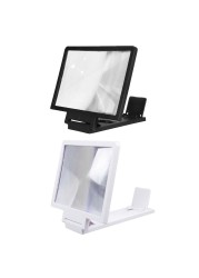 2021 new mobile phone screen magnifier 3d enlarge amplifier video projector bracket desk stand holder for phone