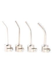 4pcs/set 3/5/6/8mm Lengthen Bent Curved Heat Guns Nozzles Stainless Steel Hot Air Gun Tips for 850 Blow Welding Soldering Station