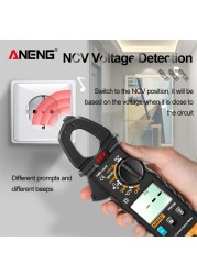 ANENG PN100 Clamp Meter 1mA Precision Small Digital AC/DC Decoder Multicurrent Resistance Frequency Tester Meter