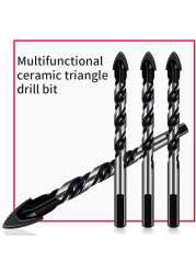 5/6/8/10/12mm Multifunction Glass Metal Tile Drill Bits Triangle Diamond Ceramic Drill Kit Concrete Brick Machine Punching Hole Drill