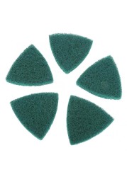 5pcs triangle scouring pad polishing pad self-adhesive plate grinding machine accessories 13mm nylon pad