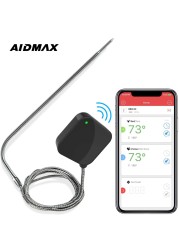 AidMax NanoL Digital Outdoor Wireless Bluetooth Kitchen Vlees Meat BBQ Thermometer with Probe for BBQ Oven Barbecue