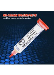 Solder Flux 10cc NC-559-ASM-UV solder paste Flux Grease For Phone Computer LED BGA SMD PGA PCB Repair + Needles Rework Tools