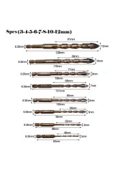 Hex Drill Bit Set Glass Carbide Drill Bit Tool Tip Ceramic Concrete Drill Bit Set Drill Bit Set For Plastic Efficient Universal Drill Tool
