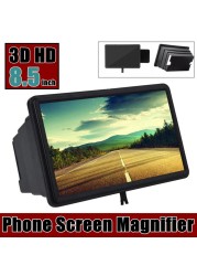 3D Mobile Phone Screen Magnifier Stereoscopic HD Amplify Stand Movie Video Desktop Smartphone Amplifier