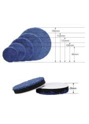 2pcs 3/4/5/6/7 inch Microfiber Car Polishing Pad Body Polish Micro Fiber Polishing Wheels for Car Polisher