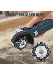 5/8" Angle Grinder Disc 8 Teeth Chain Saw Blade for Woodcarving Cutting Tool 16mm 2.5 inch Wood Carving Disc Chain Saw Blade New